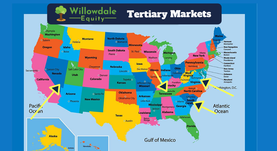 Tertiary market example map