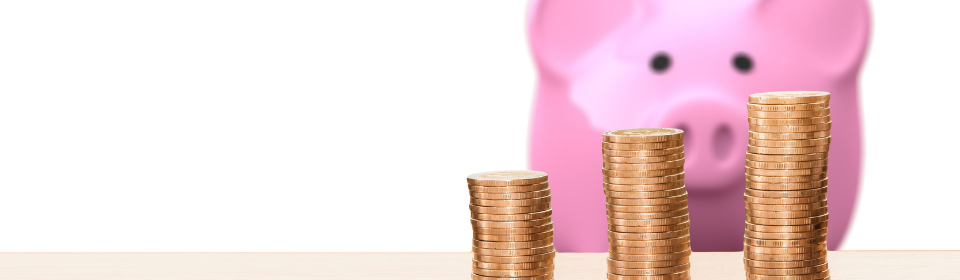 piggy bank with coins