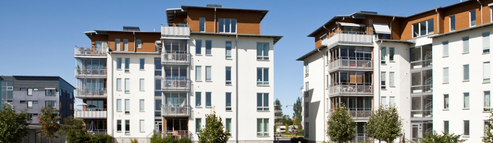 apartment buildings
