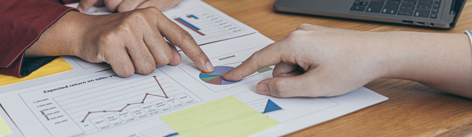 investors analyzing numbers