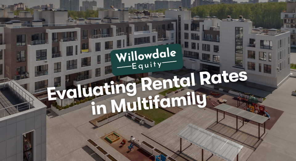 How do property managers evaluate rental rates for multifamily units