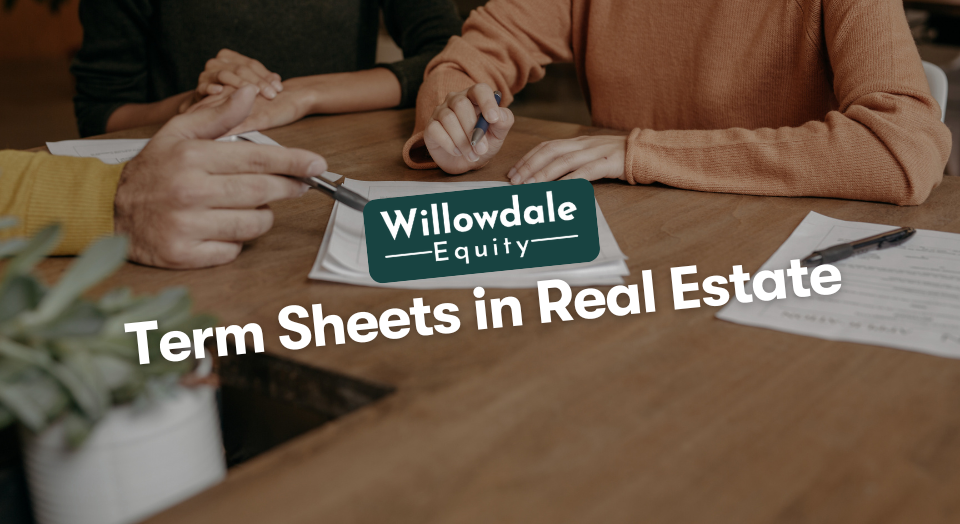 what is a term sheet in real estate